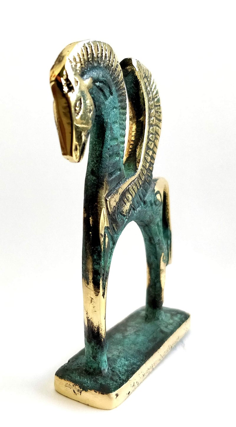 Iconsgr Ancient Greek Bronze Museum Statue Replica of Pegasus (176) - Image 4